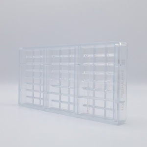 Chocolate bars 12.4 x 7.7 x H 1.5 cm, Polycarbonate mould, 3 cavities, 138 gr - Img 2