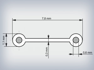 Clipband Alb 0.6 mm, Rola 500 m - Img 6