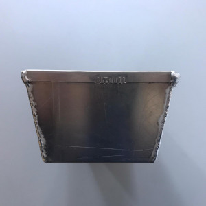 Cozonac tálca, kenyér, hullámos peremmel, 31 x 13 x H 8 cm, hegesztett alumíniumból készült - Img 5