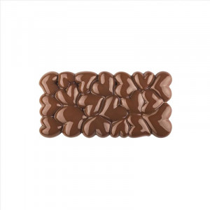 Csokoládétáblák 15,4 x 7,7 x H 1,1 cm - Eros polikarbonát forma, 3 üreggel - Img 1