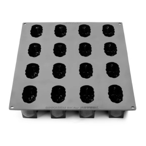 Curmala 3D, 9 x 5 x H 4.5 cm - Forma Silicon Monoportii, 16 cavitati x 110 ml - Img 2