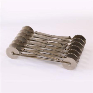 Cutit inox Extensibil cu Lame Circulare, 7 Netede si 7 Festonate - Img 5
