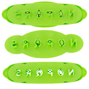 Cutting Bars with Alphabet Extractor Ø 3.6 cm, Plastic, Set of 5 pcs - Img 1