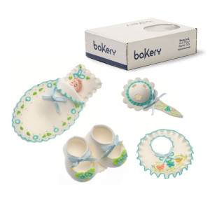 Decor Sugar - Baby Baby Boy R 6 - 11 cm, 4 patterns, 4 pcs - Img 1