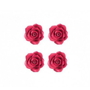 Decor Sugar - Fuchsia Roses - Fuchsia Roses R 3.5cm, 30 pieces
