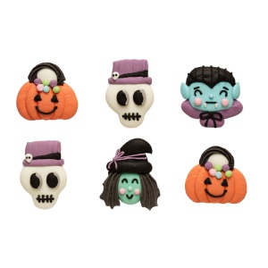 Decor Zahar - Figurine Halloween Horror Ø 3 - 4.5 cm, 4 modele, 6 buc - Img 2