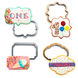 Decupatoare Plachete sau Rame Decor Ø 9 - 10 cm, Set 4 Buc - Img 2