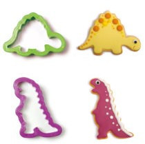Dinoszauruszok - Műanyag vágókések R 9 és 10 x H 2,2 cm, 2 db