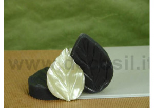 Éles levelek sima széllel - Decosil szilikon formázás, 8 x 6 cm - Img 3