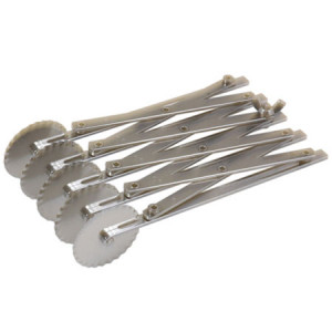 Extendable Stainless Steel Knife with 5 Circular Scalloped Blades - Img 3