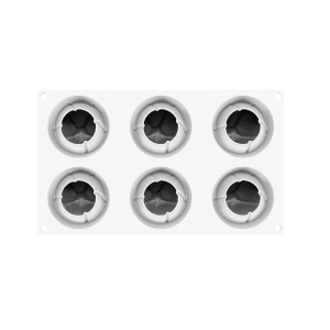 Forma Silicon Atome 120 Ø 6.3 x H 5.5 cm, 6 cavitati x 120 ml - Img 4