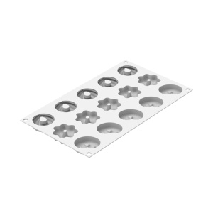 Forma Silicon Danish Cookies XS Ø 4.7 x H 1.5 cm, 15 cavitati x 15 ml - Img 3