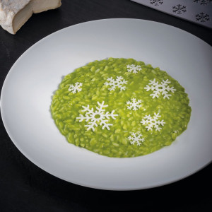 Forma Silicon Gourmand Fulgi de Zapada Ø 2.3, 3.5, 4.6, 5.7 x H 0.15 cm, 52 cavitati - Img 3