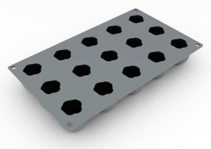 Forma Silicon Gourmand Mere Ø 4.5 x H 3.75 cm, 15 cavitati - Img 2