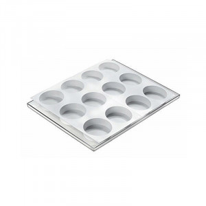 Forma Silicon Inghetata Discotto, 2 forme silicon x 6 cav. Ø 7.65 x H 2.5 cm, 114 ml (BISC02-SF120) - Img 2