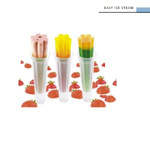 Forma Silicon Inghetata Lolly, 3 forme silicon x Ø 4.1 x H 20 cm, 72 ml