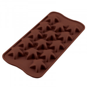 Forma Silicon Praline Silikomart Stea Ø 3.4 x H 1.5 cm, 5.6 ml, 15 cavitati (SCG42)