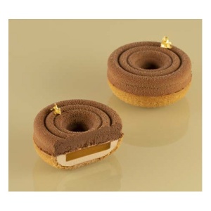 Forma Silicon Tarte 3D Tornada Ø 7.7 x H 1.6 cm + Rama Microforata Ø 8 x H 2 cm, 6 cavitati - Img 5