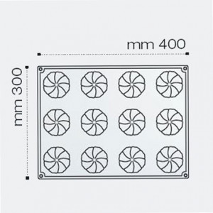 Forma Silicon Twister, Monoportii Ø 6.6 x h 3.5 cm, 88 ml, 12 cavitati - Img 2