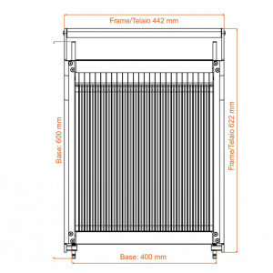 Guitar Simple Cutting with 3 grids (2.25, 3, 4.5 cm), Cutting Plane Aluminium 40 x 38 cm - Img 3