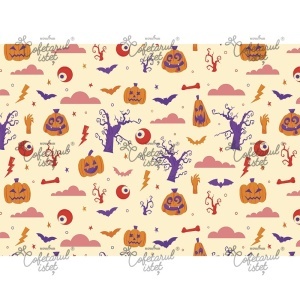 Halloween nyomtatott gofri Halloween 16-os modell, A4 - Cukrászda Istet