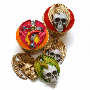 Halloween Silicon Halloween Halloween - Dragon Skull, 1 Subject 6.5 x 4.7 cm - Img 3