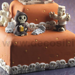 Halloween Silicon Halloween Halloween Skulls Border, 20.3 x 3.3 x H 0.8 cm - Img 4