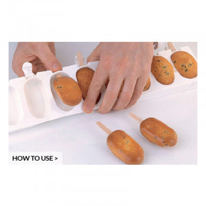 Inghetata Classic Mini - Set of 2 moulds 16 cavities 6.9 x 3.8 x H 1.8 cm - Img 7