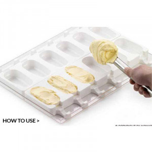 Inghetata Classic - Set 2 Matrite Silicon 12 cavities 9.3 x 4.85 x H 2.5 cm - Img 5