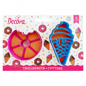 Inghetata - Plastic Cutter Ø 7.5 and 5 x 10 x H 2.2 cm, 2 pieces - Img 2