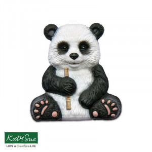Katy Sue 6,3 x 5,9 x 1,5 cm Силиконова панда и бамбукова мида - Img 2