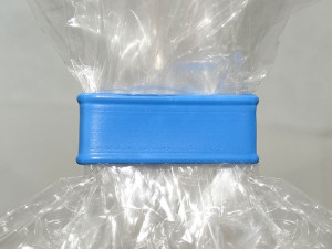 Klipszalag kék 0,6 mm, 5 cm-es, 500 db, elővágott - Img 2