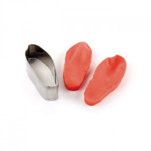 Magnolia Blossom - Stainless Steel Cutter and Silicone Moulding Tool 7 x 3 cm, Set of 3 pcs - Img 1
