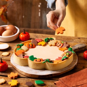 Microperforated Pumpkin Pie 24 x 22 x H 3.5 cm - Img 3