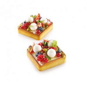 Microperforated Thermoplastic Copper 8 x 8 x h 2 cm, Square, Set of 6 pieces - Img 4