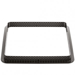 Mikroperforált hőre lágyuló műanyag keret 20 x 20 x h 2 cm, négyzet alakú - Img 1