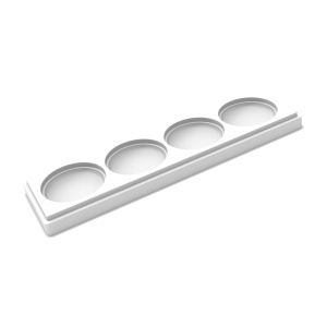 Modern Pebble Cake Kit Ø 8 x H 3.5 cm, 1 Silicone mould with 4 cavities + Tritan mould, 120 ml - Img 4