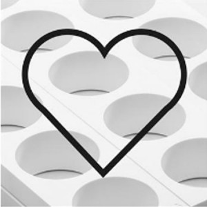 Monoportii Heart 8 x 6 x H 4 cm - Set of 7 Moulds 35 Products, Tray 60 x 40 cm - Img 3