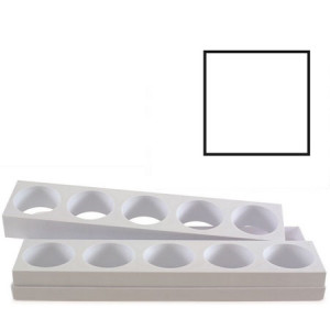 Monoportii Patrate 6 x 6 x H 4 cm - Set 2 Matrite Formare 10 Produse, Tava 40 x 17 cm - Img 2