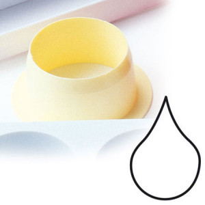 Monoportii Picatura 9 x 6 x H 4 cm - Decupator Plastic Baze si Insertii - Img 2