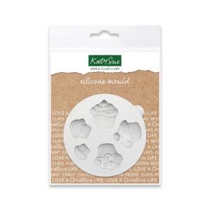 Mould Silicone Baking Cupcakes, 5 Decorations - Img 1