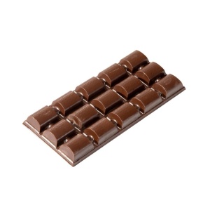 Műanyag formák Csokoládé csokiszeletek 100 gr 15 x 7cm - 5 db