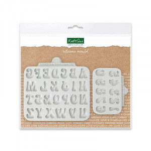 Mulaje Silicon Alfabet + Cifre Stil Funny H 1.5 si 2 cm, Set 2 Buc - Img 1