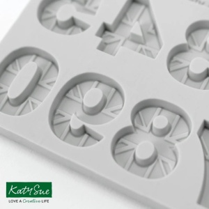 Mulaje Silicon Alfabet + Cifre Stil Pavilion Regatul Unit H 2 cm, Set 2 Buc - Img 2