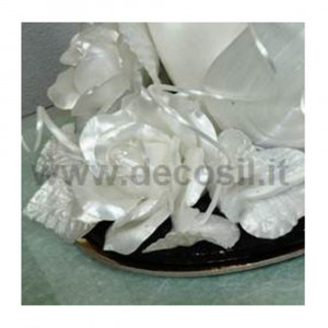 Nagy leveles szilikon mulcs 11,5 x 5,5 cm - Img 2