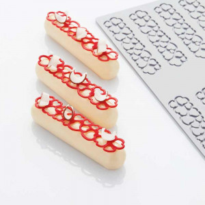 PavoDecor Silicone Heart Shape Elongated, 10 cavities 12 x 2.7 x H 0.2 cm, 2.6 ml - Img 4