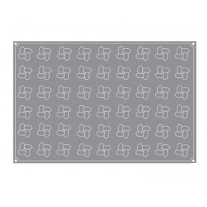 Pavoflex forma 60x40cm Intriga Ø4xh2.8cm, 54 üreg, 25 ml - Img 2