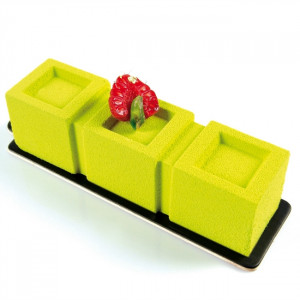 Pavoflex mould 60x40cm Triptic 12x3.2xh3.2cm, 20 cavities, 115 ml - Img 1