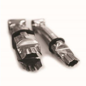 Pensete Inox Decor Holly Leaf Margini Drepte, 2 Marimi, Set 2 Buc