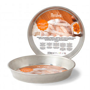 Pie Tray, Plain, Frosted Edges, Ø 26 x H 4 cm, Cositorita Board - Img 1